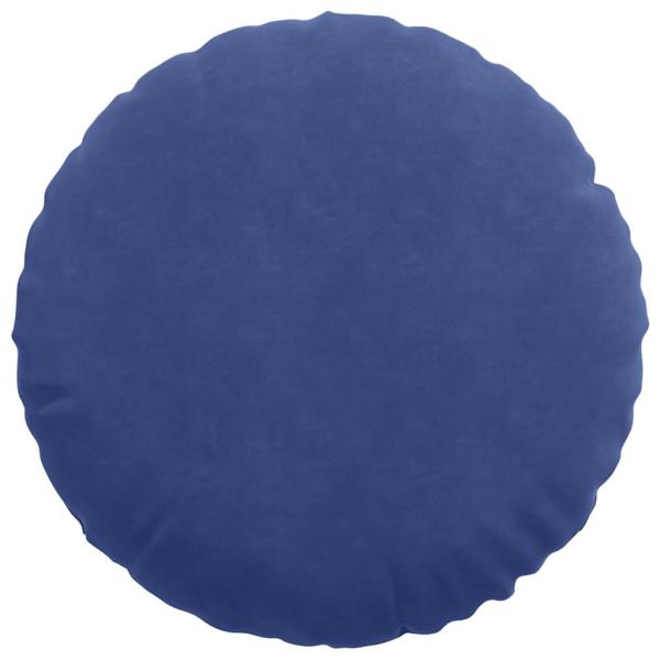 Sitzkissen 2 Stk. Samt Polizeiblau Ø60 x 21 cm