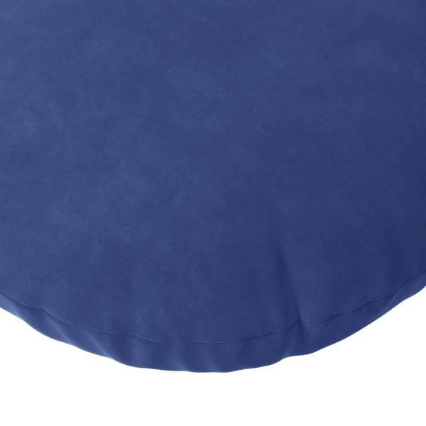Sitzkissen 2 Stk. Samt Polizeiblau Ø60 x 21 cm
