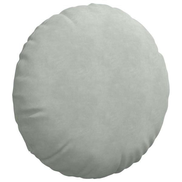 Sitzkissen 2 pcs Hellgrau Ø 40 x 13 cm Samt