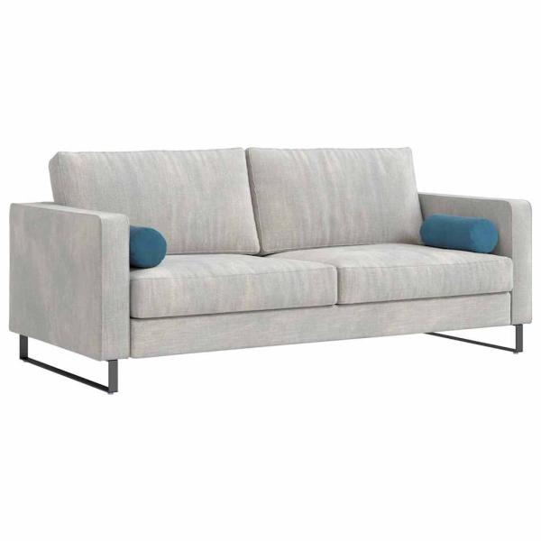 Bolsterkissen 2 pcs Blau Ø 15 x 40 cm Cordstoff