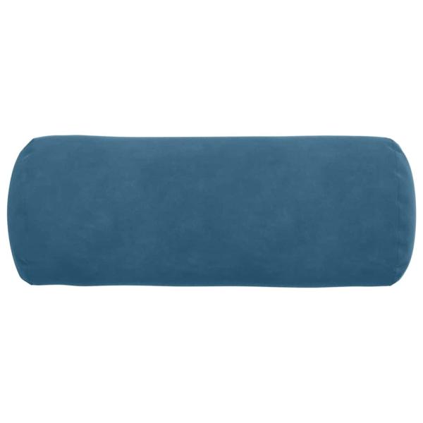 Bolsterkissen 2 pcs Blau Ø 15 x 40 cm Cordstoff