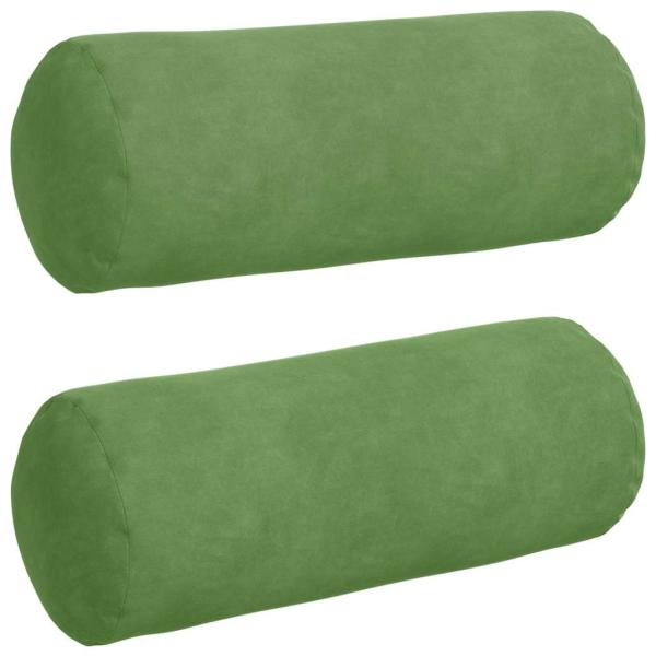 Bolsterkissen 2 pcs Hellgrün Ø 15 x 40 cm Cordstoff