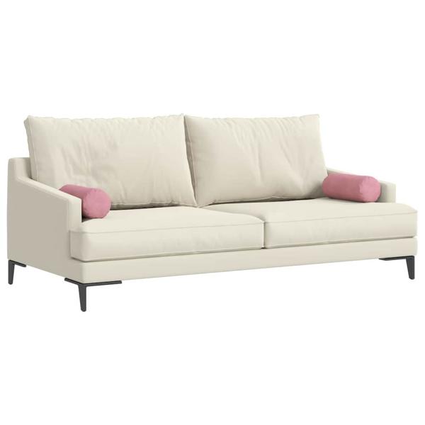 Bolsterkissen 2 pcs Rosa Ø 15 x 40 cm Cordstoff