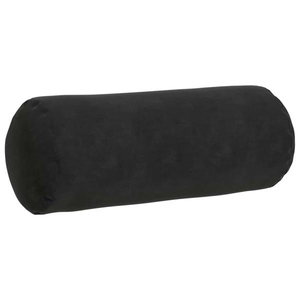 Bolsterkissen 2 pcs Schwarz Ø 15 x 40 cm Cordstoff