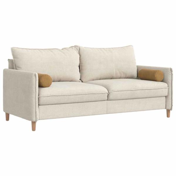 Bolsterkissen 2 pcs Braun Ø 15 x 40 cm Cordstoff