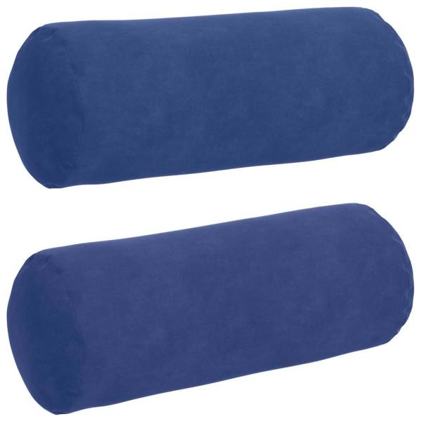 Bolsterkissen 2 pcs Polizeiblau Ø 15 x 40 cm Cordstoff