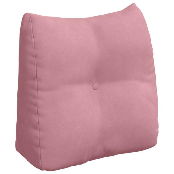 Rücken Kissen Rosa 45 x 24 x 50 cm Samt