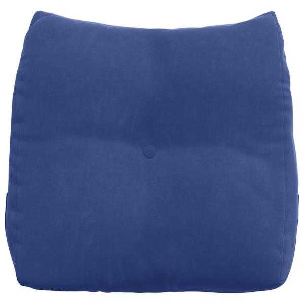 Rücken Kissen Polizeiblau 45 x 24 x 50 cm Samt