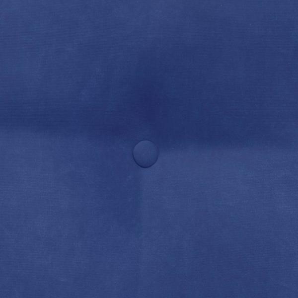 Rücken Kissen Polizeiblau 45 x 24 x 50 cm Samt