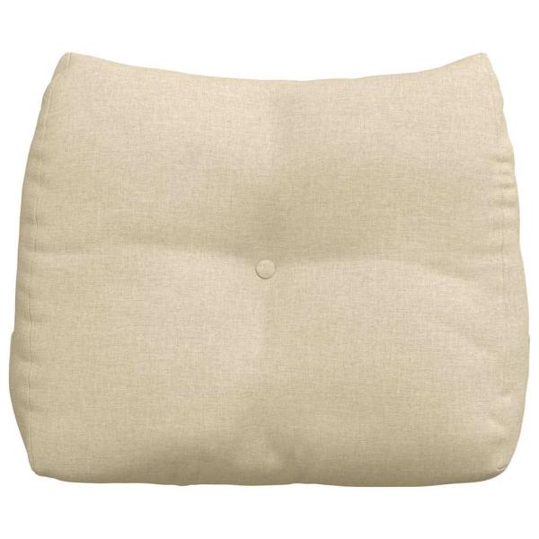 Rücken Kissen Creme 60 x 24 x 50 cm Stoff