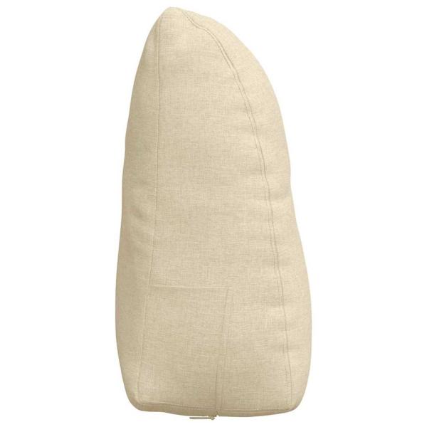 Rücken Kissen Creme 60 x 24 x 50 cm Stoff