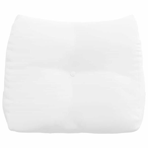 Rücken Kissen Weiß 60 x 24 x 50 cm Stoff