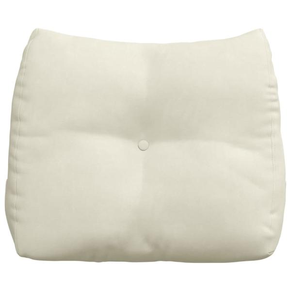 Rücken Kissen Creme 60 x 24 x 50 cm Samt