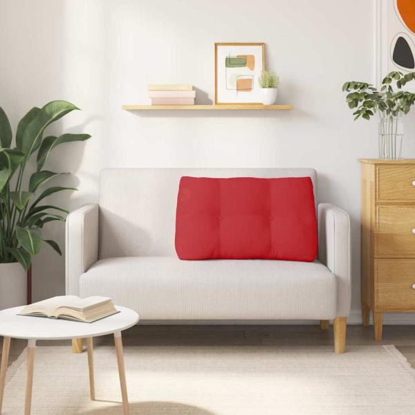 Rücken Kissen Rot 80 x 24 x 50 cm Stoff