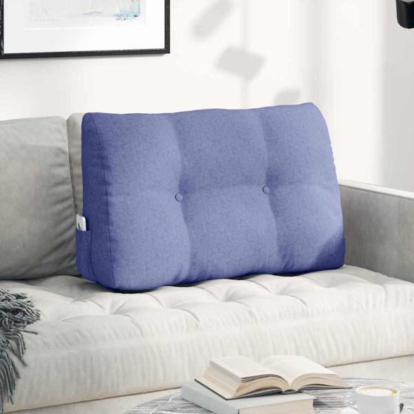 ARDEBO.de - Rücken Kissen Jeans blau 80 x 24 x 50 cm Stoff