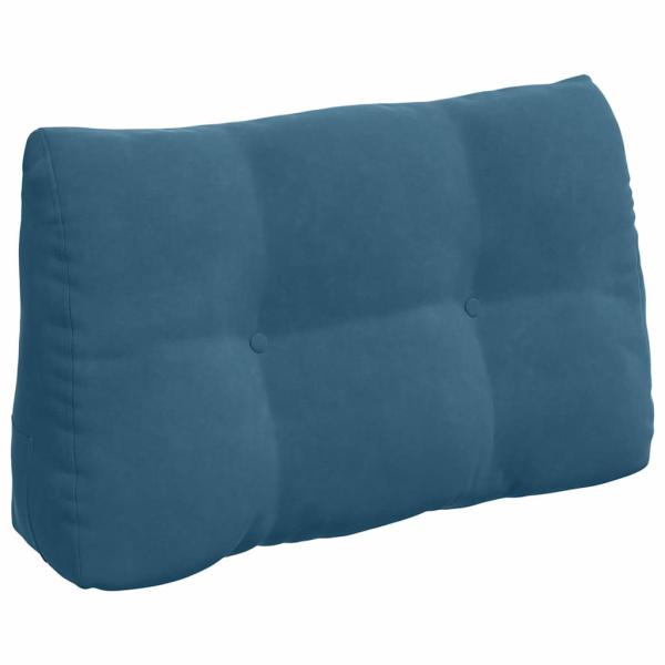 Rücken Kissen Blau 80 x 24 x 50 cm Samt