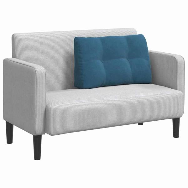 Rücken Kissen Blau 80 x 24 x 50 cm Samt