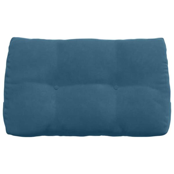 Rücken Kissen Blau 80 x 24 x 50 cm Samt