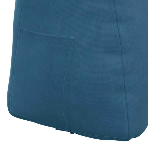Rücken Kissen Blau 80 x 24 x 50 cm Samt