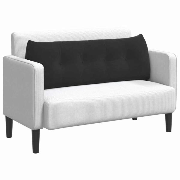 Rücken Kissen Schwarz 140 x 24 x 50 cm Samt