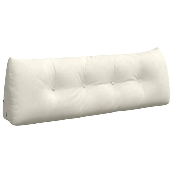 Rücken Kissen Creme 140 x 24 x 50 cm Samt