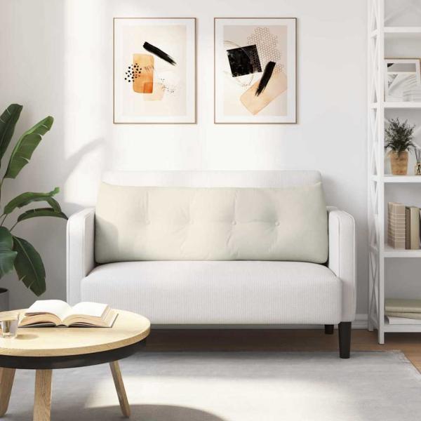 Rücken Kissen Creme 140 x 24 x 50 cm Samt