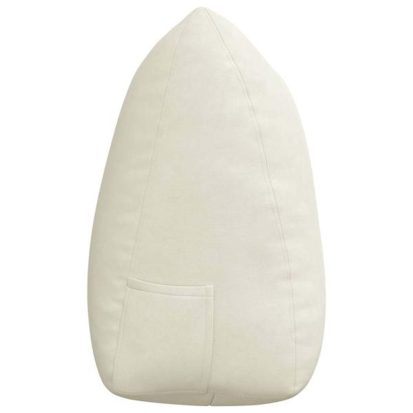Rücken Kissen Creme 140 x 24 x 50 cm Samt