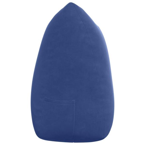 Rücken Kissen Polizeiblau 140 x 24 x 50 cm Samt