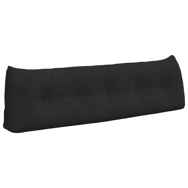 Rücken Kissen Schwarz 160 x 24 x 50 cm Stoff