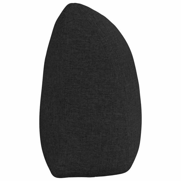Rücken Kissen Schwarz 160 x 24 x 50 cm Stoff