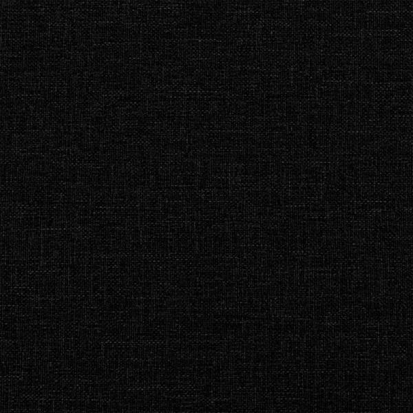 Rücken Kissen Schwarz 160 x 24 x 50 cm Stoff