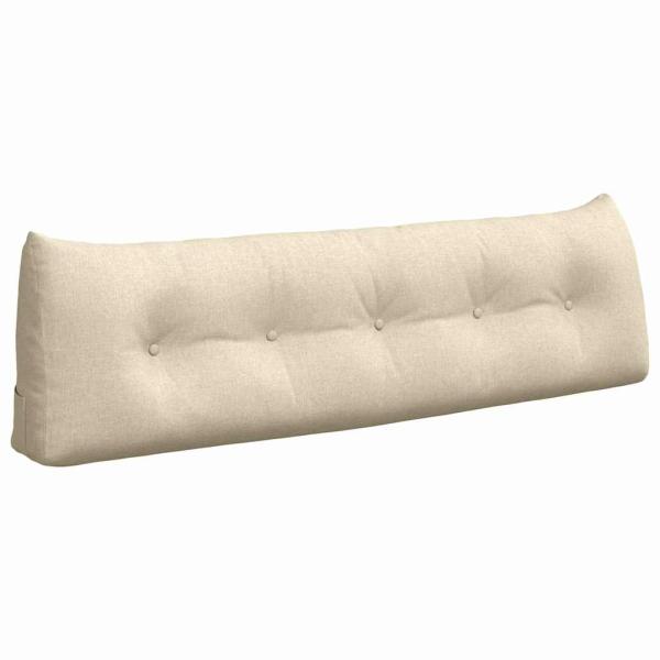 Rücken Kissen Creme 160 x 24 x 50 cm Stoff