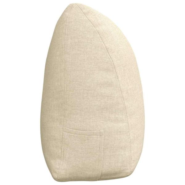 Rücken Kissen Creme 160 x 24 x 50 cm Stoff
