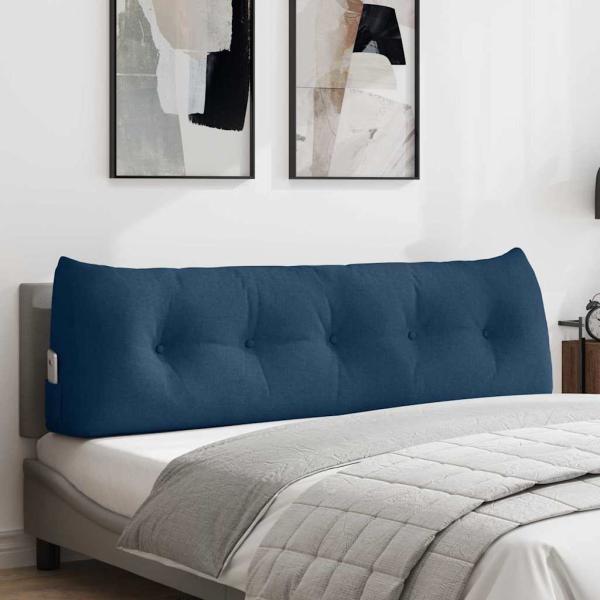 ARDEBO.de - Rücken Kissen Blau 160 x 24 x 50 cm Stoff