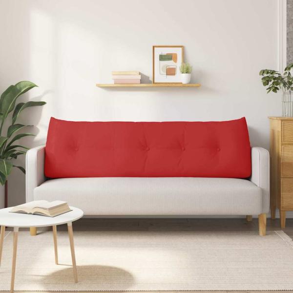 Rücken Kissen Rot 160 x 24 x 50 cm Stoff