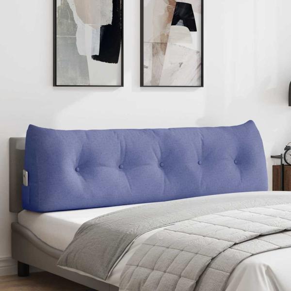 ARDEBO.de - Rücken Kissen Jeans blau 160 x 24 x 50 cm Stoff