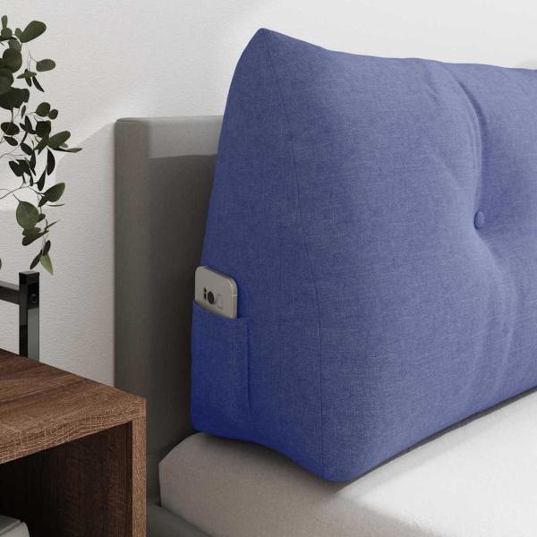 Rücken Kissen Jeans blau 160 x 24 x 50 cm Stoff