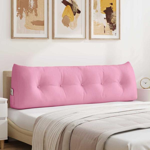 ARDEBO.de - Rücken Kissen Rosa 160 x 24 x 50 cm Stoff