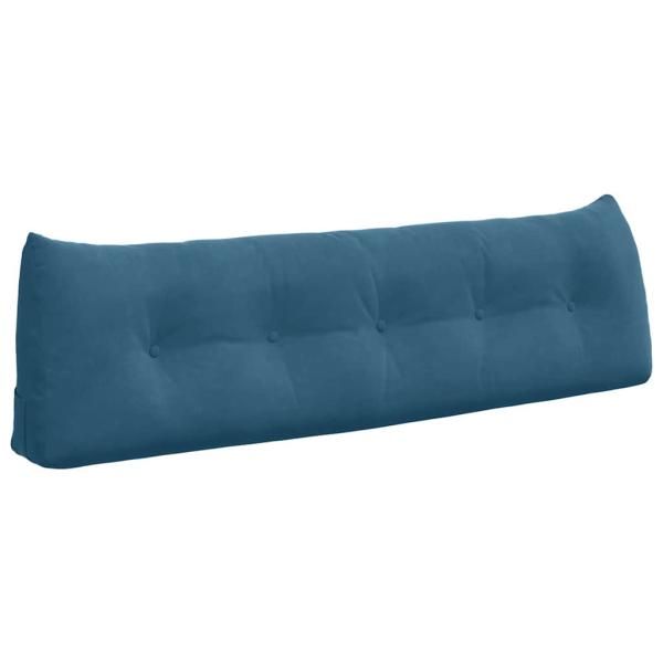 Rücken Kissen Blau 160 x 24 x 50 cm Samt