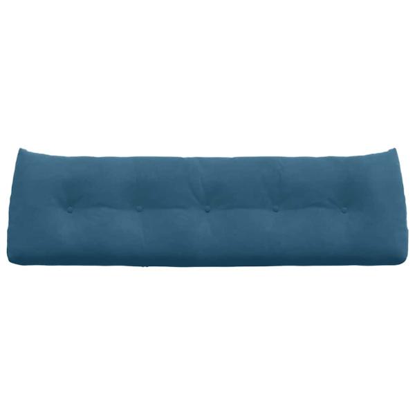 Rücken Kissen Blau 160 x 24 x 50 cm Samt