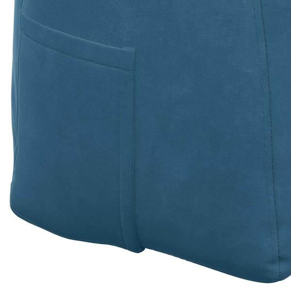 Rücken Kissen Blau 160 x 24 x 50 cm Samt