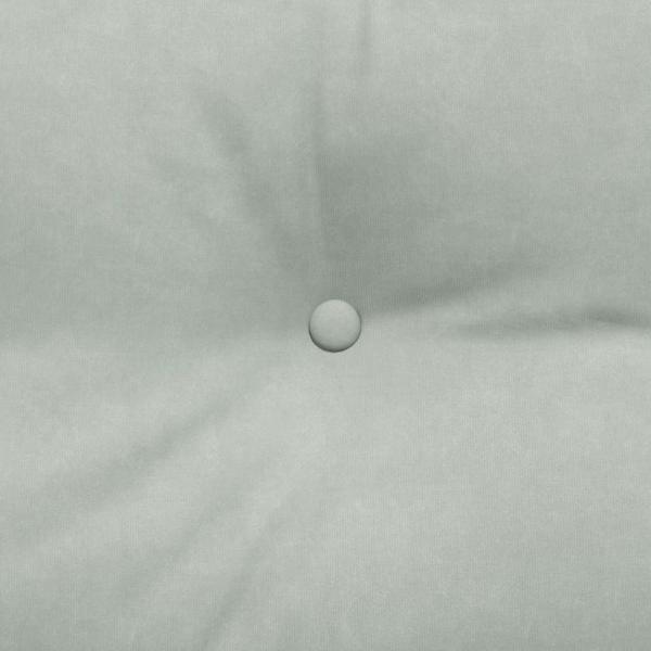 Rücken Kissen Hellgrau 160 x 24 x 50 cm Samt