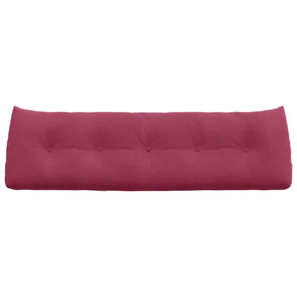 Rücken Kissen Weinrot 160 x 24 x 50 cm Samt