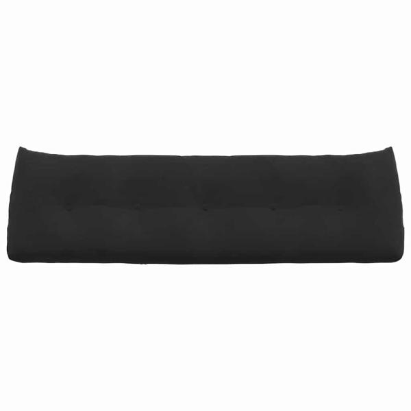 Rücken Kissen Schwarz 160 x 24 x 50 cm Samt