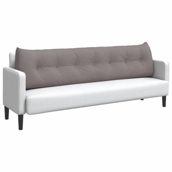 Rücken Kissen Taupe 200 x 24 x 50 cm Stoff