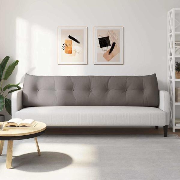 Rücken Kissen Taupe 200 x 24 x 50 cm Stoff