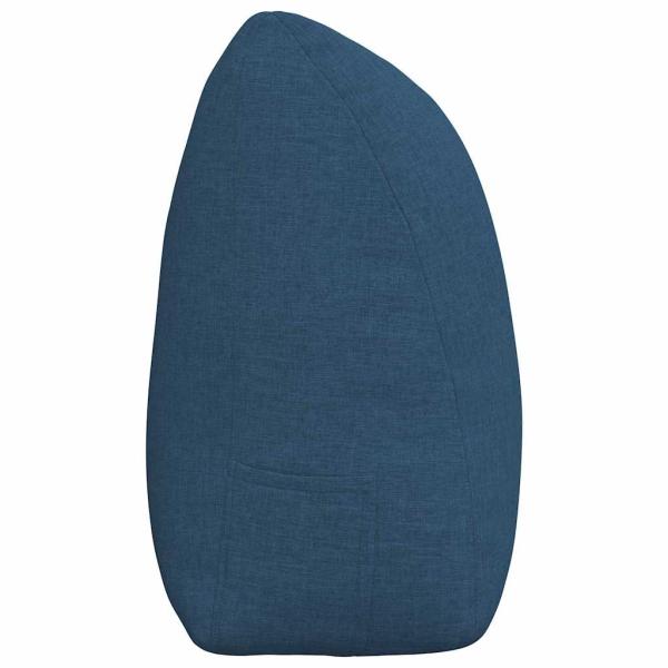 Rücken Kissen Blau 200 x 24 x 50 cm Stoff