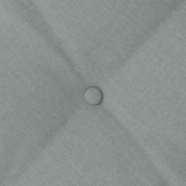 Rücken Kissen Hellgrau 50 x 19 x 45 cm Stoff