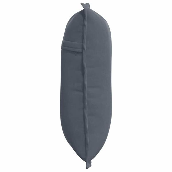 Rücken Kissen Dunkelgrau 50 x 45 cm Cordstoff