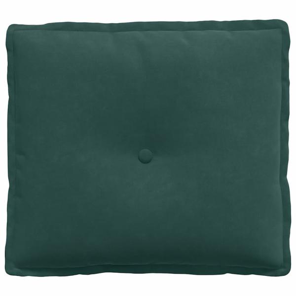 Rücken Kissen Dunkelgrün 50 x 45 cm Cordstoff